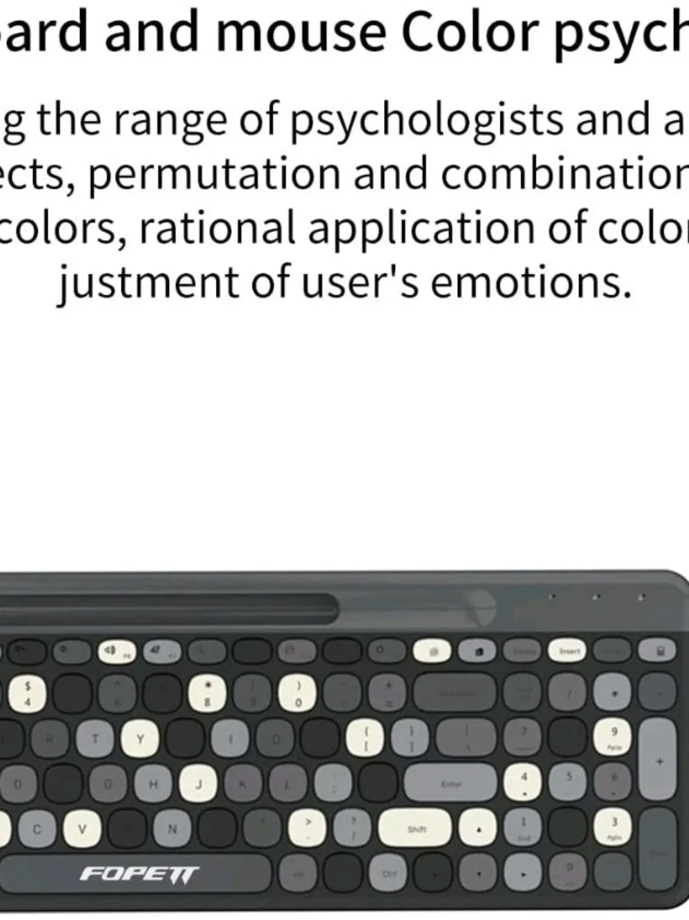 Wireless Keyboard and Mouse Set with Phone Holder -Compatible/Laptop/PC/Notebook